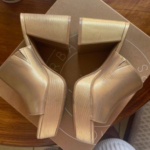 Urban Outfitters Gold Platform Heels